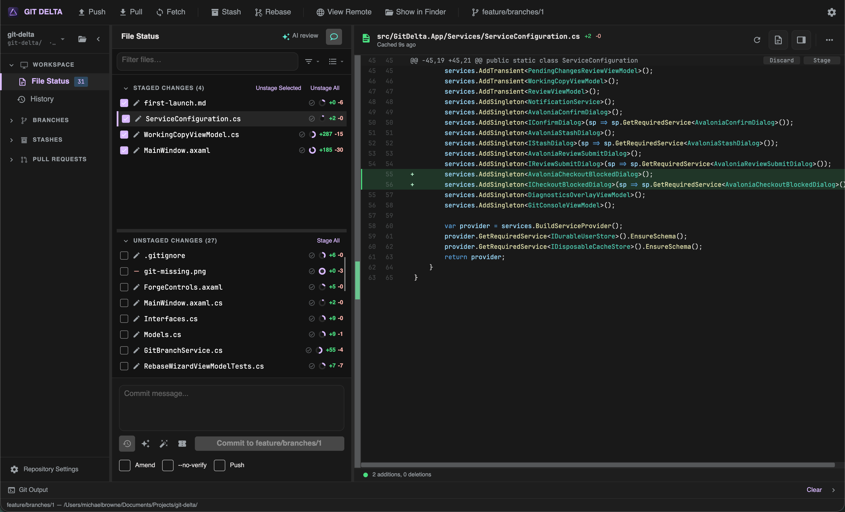 File Status overview